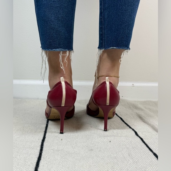 RED Sarah Jessica Parker stiletto Toe Heel - Picture 4 of 6